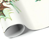 ホリーウィズベリーヴィンテージレトロクリスマス ラッピングペーパー (ロールコーナー)