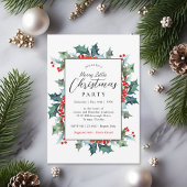 ホリーエバーグリーンメリーリトルクリスマスパーティー 招待状