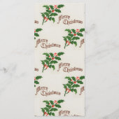 ホリーエレガントフェスティバルクリスマスディナーパーティー メニュー (裏面)