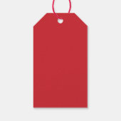 ホリーエレガントベリーとパインコーンホリデー ギフトタグ (裏面)