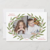 ホリーエレガントベリーオーバルリース2写真 シーズンカード (正面)