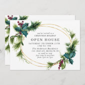 ホリーエレガントベリークリスマスホリデーオープンハウス 招待状 (正面/裏面)