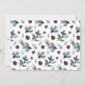 ホリーエレガントベリークリスマスホリデーランチョン 招待状 (裏面)