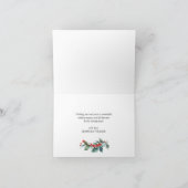 ホリーエレガントベリークリスマスミストレトーグリーティング シーズンカード (内部)