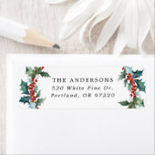 ホリーエレガントベリーホリデイ差出人住所 ラベル (インサイチュ)