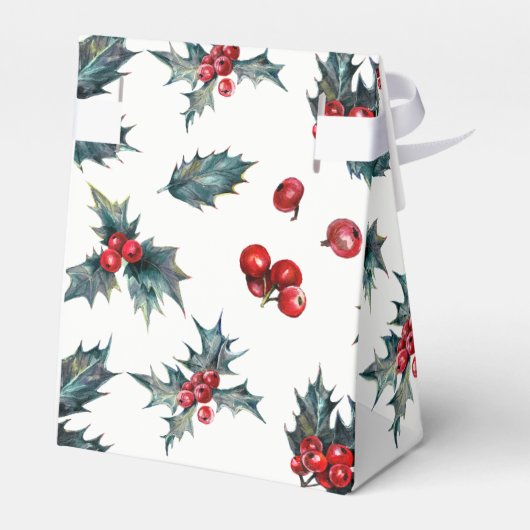 ホリーエレガントベリーホリデークリスマスペ素朴ープ フェイバーボックス (裏面サイド)