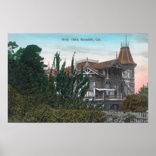 ホリーオークスの外部ビュー建物 ポスター (正面)