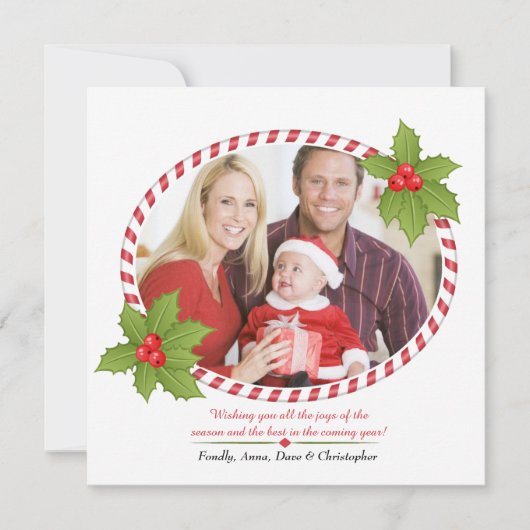 ホリーカード付きホリデーフレーム シーズンカード (正面)