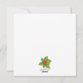 ホリーカード付きホリデーフレーム シーズンカード (裏面)