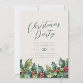 ホリーガーランドクリエレガントスマスパーティの招待状 招待状 (正面)