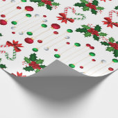 ホリーキャンディすてきケーンハート ラッピングペーパー (角)