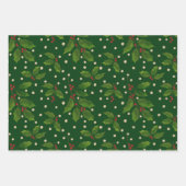 ホリーギフトラップ3パック ラッピングペーパーシート (正面)