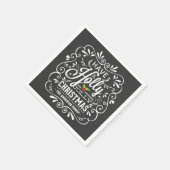 ホリークリすてきスマスシャルボード紙ナプキンス スタンダードカクテルナプキン (角)