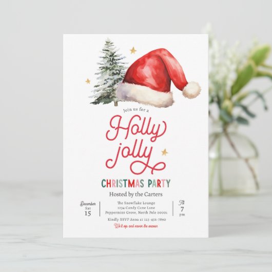 ホリークリすてきスマスパーティーファミリーホリデーパーティー 招待状 (スタンド正面)