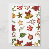 ホリークリすてきスマスホリデーパーティー招待状 招待状 (裏面)