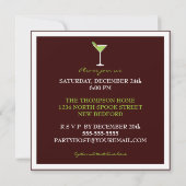 ホリークリスすてきマスカクテルパーティの招待状 招待状 (裏面)