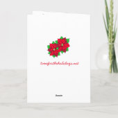 ホリークリスマスすてきジンジャーブレッドハウス カード (裏面)