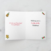 ホリークリスマスすてきジンジャーブレッドハウス カード (内部)