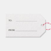 ホリークリスマスすてきホリデーギフトラベル ギフトタグ (正面(横))