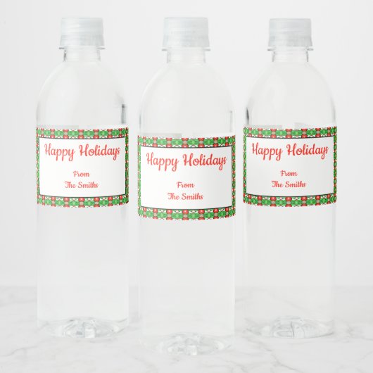ホリークリスマスウォーターボトルラベル ペットボトルラベル (ボトル)