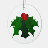 ホリークリスマスオーナメント セラミックオーナメント (左)