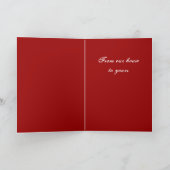 ホリークリスマスカードヴィンテージ シーズンカード (内部)