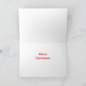 ホリークリスマスカード付きサンタシュナウザー カード (内部)