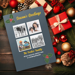 ホリークリスマスカード シーズンカード