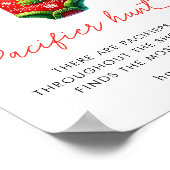 ホリークリスマスサンタベビーシャワーおしゃぶり狩り ポスター (角)