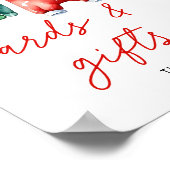 ホリークリスマスサンタベビーシャワーカード&ギフト ポスター (角)