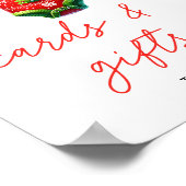 ホリークリスマスサンタベビーシャワーカード&ギフト ポスター (角)