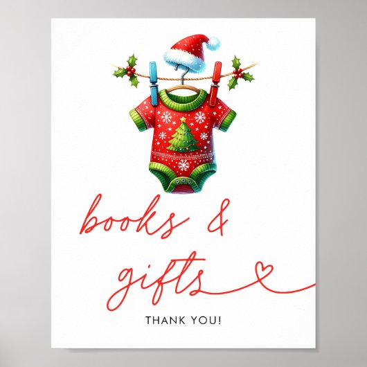 ホリークリスマスサンタベビーシャワーブック&ギフト ポスター (正面)