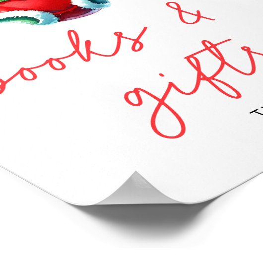 ホリークリスマスサンタベビーシャワーブック&ギフト ポスター (角)