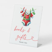 ホリークリスマスサンタベビーシャワーブック&ギフト 台座サイン (正面)