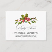 ホリークリスマスブライダルシャワーディスプレイシャワー エンクロージャーカード (正面)