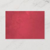 ホリークリスマスブライダルシャワーレシピリクエスト エンクロージャーカード (裏面)