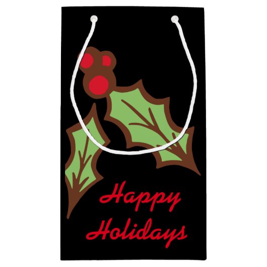 ホリークリスマスホリデイ抱き枕 スモールペーパーバッグ (裏面)