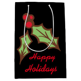 ホリークリスマスホリデイ抱き枕 スモールペーパーバッグ