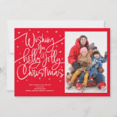 ホリークリスマスホリデーすてきカードをお願い シーズンカード (正面)