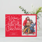 ホリークリスマスホリデーすてきカードをお願い シーズンカード (スタンド正面)
