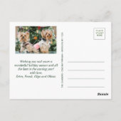 ホリークリスマスホリデー4 PHOTOグリーティングポストカード ポストカード (裏面)