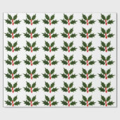 ホリークリスマスラッピングギフト紙 ラッピングペーパー (フラット)