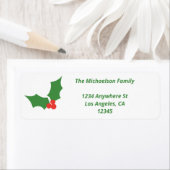 ホリークリスマス差出人住所 ラベル (インサイチュ)