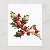 ホリークリスマス装飾スクラップブック紙 (正面)