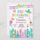 ホリーグアカモレ1stバースデーフィエスタパーティー 招待状 (正面)