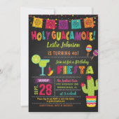 ホリーグアカモール誕生日フィエスタ招待状 招待状 (正面)