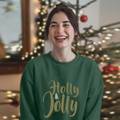 ホリーグリーンすてきメリークリスマス長袖 Tシャツ
