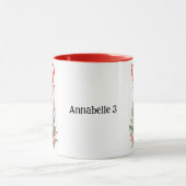 ホリーコーヒーマグ付きクリスマスディアー マグカップ (中央)