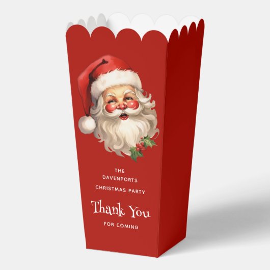 ホリーサンタすてきクロースレトロクリスマスサンキュー フェイバーボックス (正面)