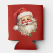 ホリーサンタすてきクロースレトロクリスマス 缶クーラー (裏面)